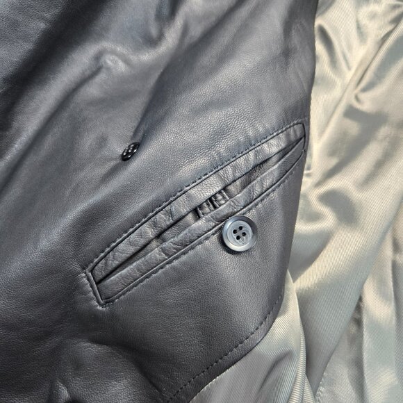 Kenneth Cole New York Wool Blend Peacoat Coat – Men’s XL – Black – NWT - Picture 8 of 16